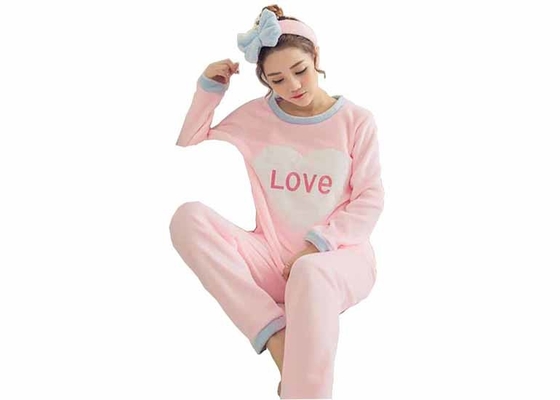 OEM Women's Fleece Pajama Sets 220GSM 240GSM 260GSM Perfect Print