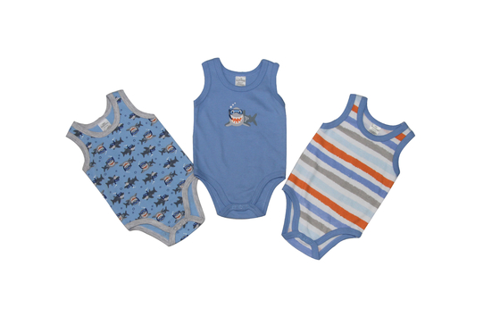Eco Friendly Baby Sleeveless Onesies Infant Bodysuits Natural Organic Cotton