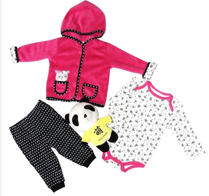 Newborn Baby Girl Winter Clothes Jacket 220G Coral Fleece 100% Polyester