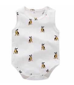 Eco Friendly Baby Sleeveless Onesies Infant Bodysuits Natural Organic Cotton
