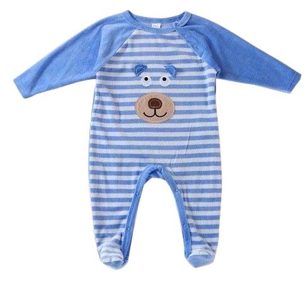 Άνετο οργανικό βαμβακιού νηπίων μανίκι Sleepsuit ρεγκλάν πυτζαμών μακρύ